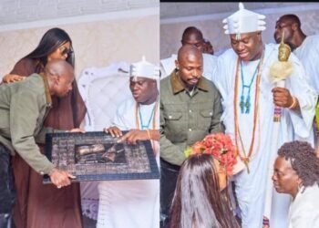 Asake Honoured By Ooni Of Ife During Palace Visit (Photos)