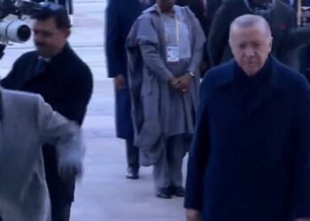 Tinubu Stumbles During Reception Ceremony in Turkey (Video)