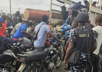 50 Motorcycles Impounded As Lagos Taskforce Clears Shanties Along Coastal Road