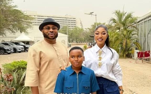 Tonto Dikeh Reunites Son With Ex-Husband Churchill After Years Of Separation (Video)