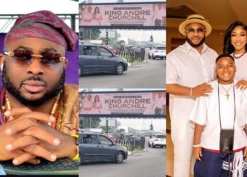 Churchill Breaks Silence On Billboard Featuring Tonto Dikeh, Says It Was Not His Idea