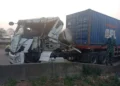 Two Injured As Trucks Collide On Lagos-Ibadan Expressway