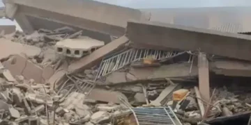Students Escape As Lagos School Building Collapses Minutes After Evacuation