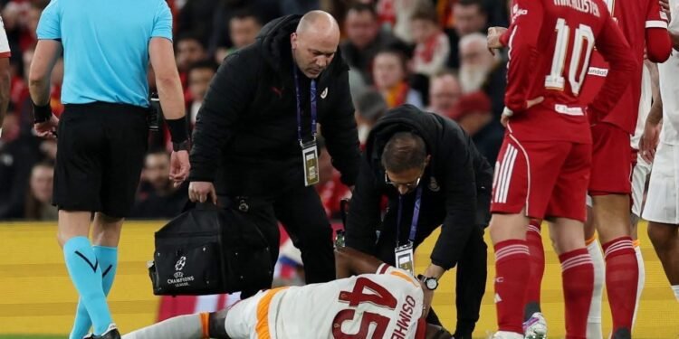 Osimhen Faces Surgery Decision After Arm Injury Against Liverpool In UCL Clash