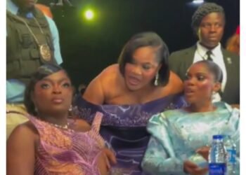 Drama As Funke Akindele Snubs Toyin Abraham At Iyabo Ojo’s Premiere (Video)