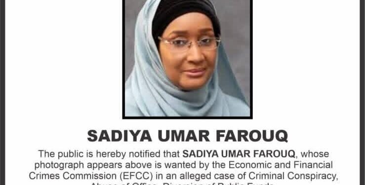 EFCC Declares Ex-Minister Sadiya Farouq Wanted Over Alleged Fraud