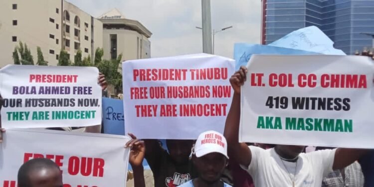 Families Of Alleged Coup Suspects Protest In Abuja