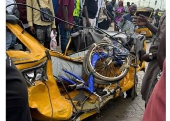 10 Injured As Speeding Car Collides With Tricycles In Lagos