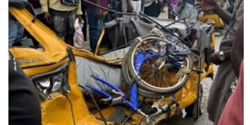 10 Injured As Speeding Car Collides With Tricycles In Lagos
