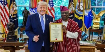 Kayode Are Assumes Office As Nigeria’s Ambassador To US, Presents Credentials To Trump