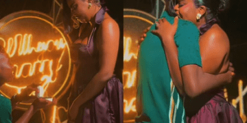 Peller Proposes To Jarvis During Romantic Event In Ghana (Video)