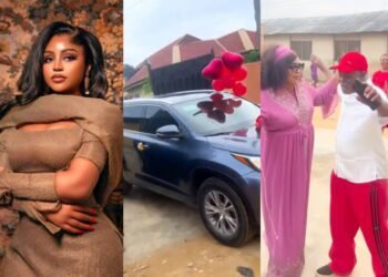 Regina Daniels Showers Father With Love, Gifts Him Luxury SUV On Birthday
