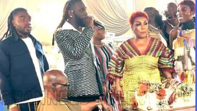 Burna Boy Pays Emotional Tribute To Grandfather Benson Idonije At 90th Birthday Celebration