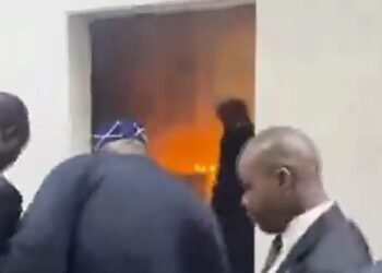 Panic At National Assembly As Fire Breaks Out In Senate Wing