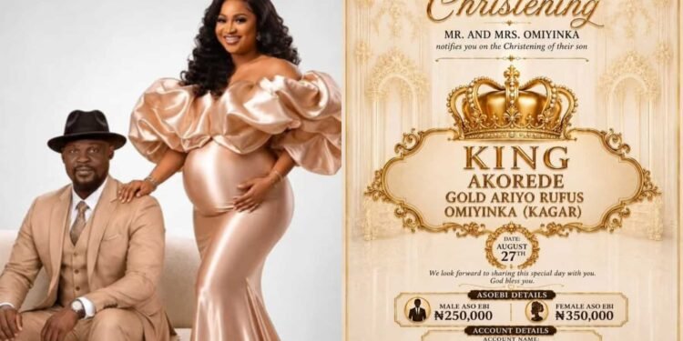 Baba Ijesha, Wife Luminee Announce Son’s Naming Ceremony