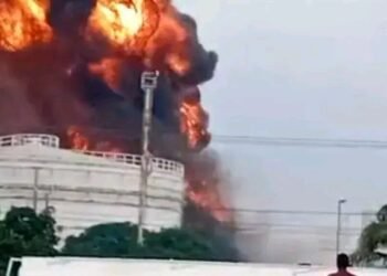 Fire Engulfs Fuel Terminal In Lagos