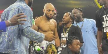 Okocha Beats Portable After Ring Walkout Ends Boxing Rematch
