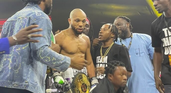Okocha Beats Portable After Ring Walkout Ends Boxing Rematch