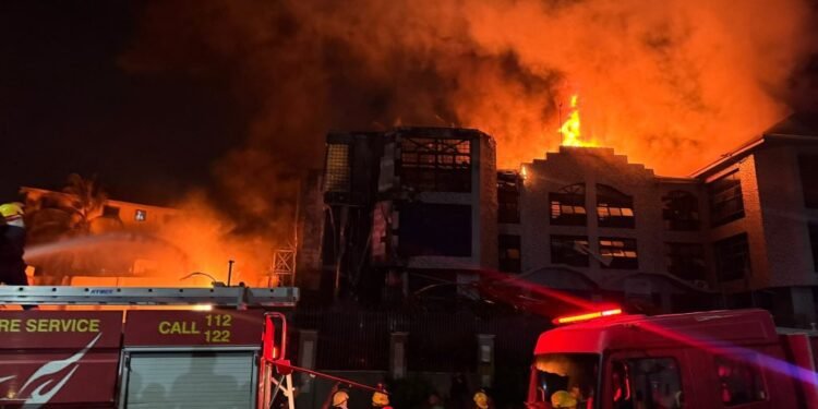 Fire Engulfs Filling Station In Abuja