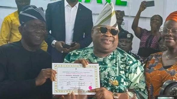 Adeleke Receives Certificate Of Return, Announces N500m Fund For Election Violence Victims