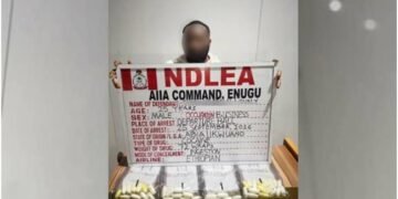 Newlywed Arrested At Enugu Airport With 72 Cocaine Wraps Bound For Portugal