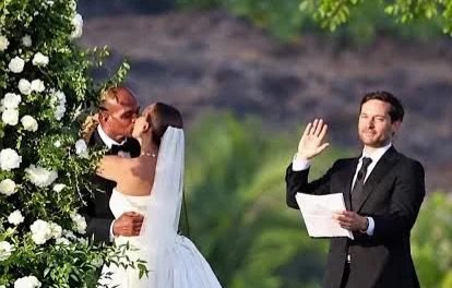 ‘Spider-Man’ Star Tobey Maguire Officiates Ex-Wife’s Wedding To Ogunlesi